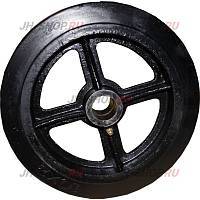 Комплект колес с литой резиной и чугунным ободом (2шт.)
